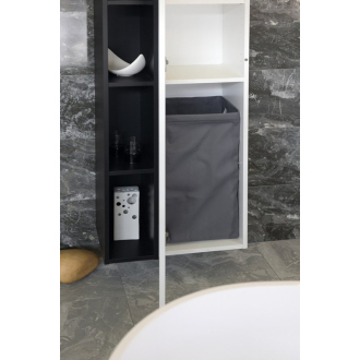 Bielizňový kôš do skrine 310x570x230mm, suchý zips, šedá UPE600