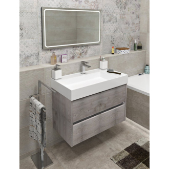 GODIVA umývadlo 83x44cm, liaty mramor, biela GU083L