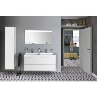 GODIVA dvojumývadlo 119x44cm, liaty mramor, biela GU119