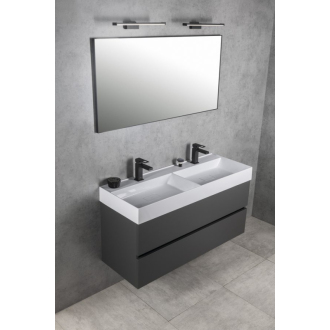 GODIVA dvojumývadlo 119x44cm, liaty mramor, biela GU119