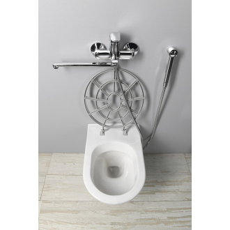 Aqualine Výlevka keramická závesná s roštom 36x52 cm, biela VKZ02