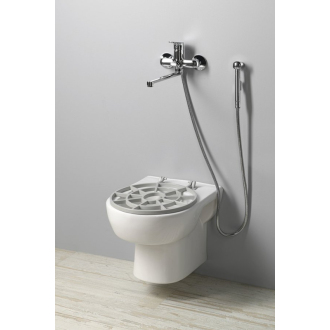 Aqualine Výlevka keramická závesná s roštom 36x52 cm, biela VKZ02