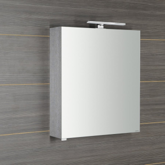 RIWA galerka s LED osvetlením, 60x70x17cm, dub strieborný RIW060-0011