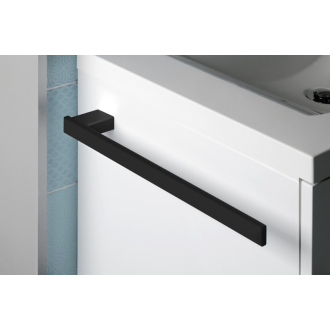 BELLA držiak uterákov 400x25x70mm, čierna mat FA311B