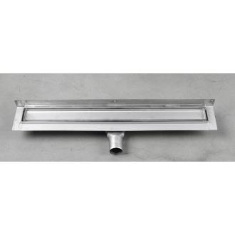 MANUS PIASTRA nerezový sprchový kanálik s roštom pre dlažbu, k stene, 1250x112x55mm GMP98