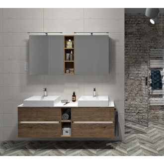 ODETTA umývadlová skrinka 67x50x43, 5cm, borovica rustik DT070-1616