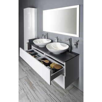 ODETTA umývadlová skrinka 118x50x43, 5cm, dub strieborný DT120-1111