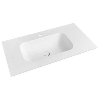 TREOS umývadlo 76,6x51,3 cm, rockstone, biela mat TS077-0101