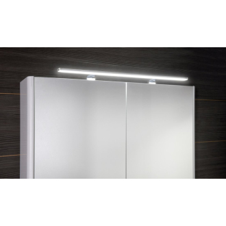LUCIE galerka s LED osvetlením, 106x70x17cm, biela LU105-0030