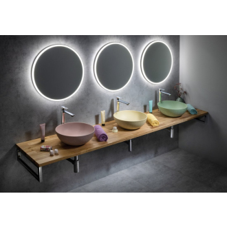 VISO okrúhle LED podsvietené zrkadlo, priemer 60cm VS060