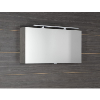CLOE galerka s LED osvetlením 100x50x18cm, dub strieborný CE100-0011