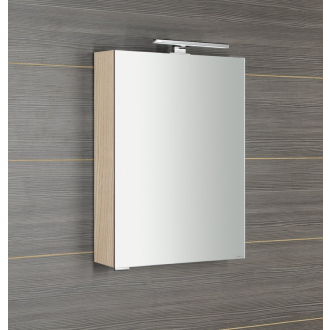 MIRRÓ galerka s LED osvetlením, 50x70x16cm, ľavá/pravá, brest bardini MC050-0013