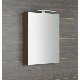 MIRRÓ galerka s LED osvetlením, 50x70x16cm, ľavá/pravá, borovica rustik MC050-0016