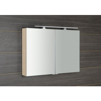 MIRRÓ galerka s LED osvetlením, 100x70x16cm, brest bardini MC100-0013