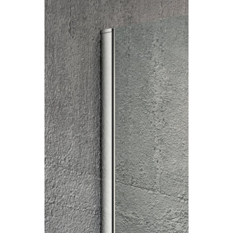 VARIO CHROME jednodielna zástena na inštaláciu k stene, číre sklo, 1300 mm