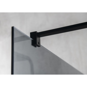 VARIO BLACK jednodielna zástena na inštaláciu k stene, matné sklo, 1300 mm