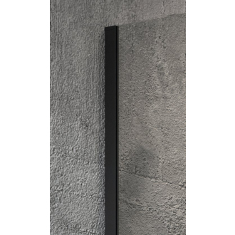 VARIO BLACK jednodielna zástena na inštaláciu k stene, matné sklo, 1300 mm