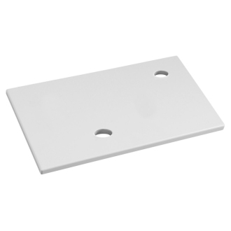 MINOR doska pod umývadlo 40x22, 5cm, batéria vpravo, liaty mramor, biela MR405