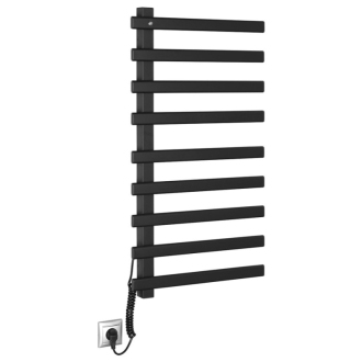 ELCOR elektrický sušiak uterákov 480x920x50mm, 128W, čierna mat EB460