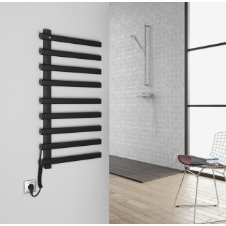 ELCOR elektrický sušiak uterákov 480x920x50mm, 128W, čierna mat EB460