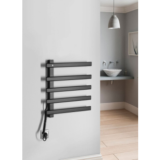 ELCOR elektrický sušiak uterákov 480x520x50mm, 85W, čierna mat EB530