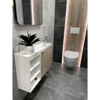 LATUS VI otvorená policová skrinka 30x50x22cm, dub strieborný LT620-1111
