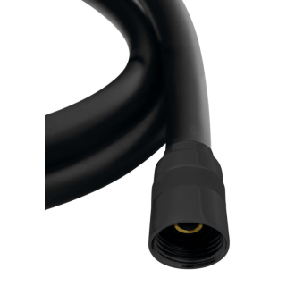 SOFTFLEX hladká sprchová plastová hadica, 150cm, čierna mat 1208-17