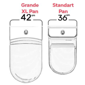GRANDE WC kombi XL, spodný/zadný odpad, biela GR360