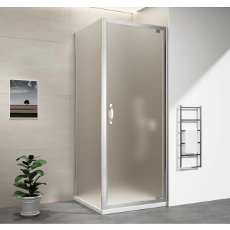 SIGMA SIMPLY štvorcový sprchovací kút pivot dvere 800x800mm L/P variant, Brick sklo