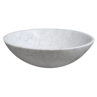 BLOK kamenné umývadlo 42x14 cm, biela carrara mat 2401-42