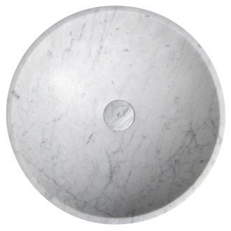 BLOK kamenné umývadlo 42x14 cm, biela carrara mat 2401-42