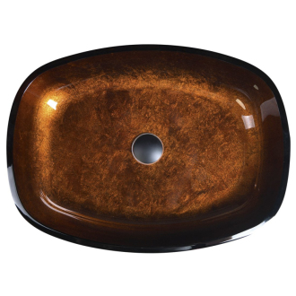 KVAORE sklenené umývadlo 54x11x39,5 cm, meď TY223