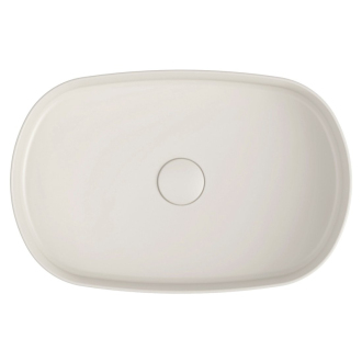 INFINITY OVAL keramické umývadlo na dosku, 55x36 cm, ivory 10NF65055-2K
