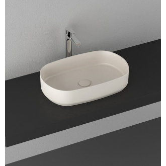 INFINITY OVAL keramické umývadlo na dosku, 55x36 cm, ivory 10NF65055-2K