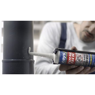 TOTAL TECH EXPRESS, lepidlo a tmel, 290ml, biela 42507216