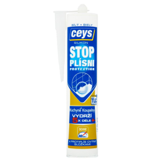 STOP PLIESNI, sanitárny silikón, 280ml, biela 42505540