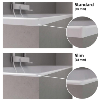 CLEO SLIM obdĺžniková vaňa 180x80x48cm, biela 95611S