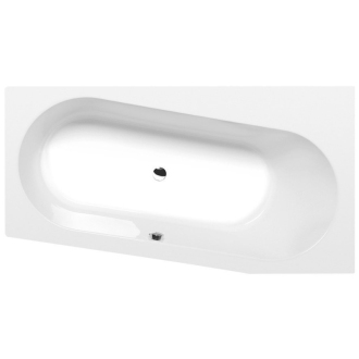 ASTRA WR SLIM asymetrická vaňa 165x90x48cm, biela 31611S