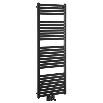 TONDI vykurovacie teleso rovné 450x1330 mm, stredové pripojenie, čierna mat DT476T