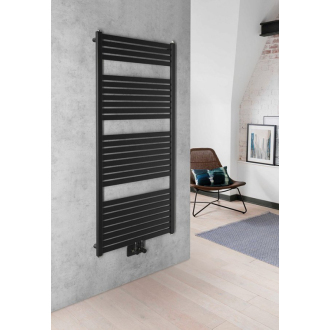 TONDI vykurovacie teleso rovné 600x1330 mm, stredové pripojenie, čierna mat DT486T