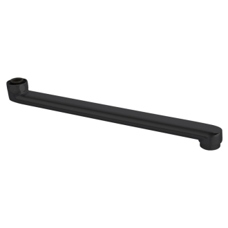 Aqualine Výtokové ramienko k batérii, 320 mm, ploché, čierna mat 43991B