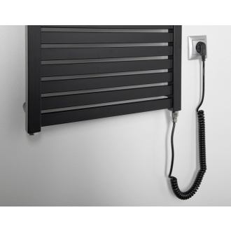 TONDI-E elektrické vykurovacie teleso rovné 450x1330 mm, 500W, čierna mat DE476T