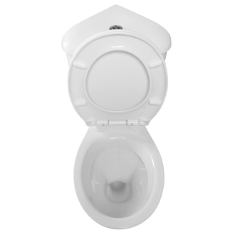 Aqualine CLIFTON rohové WC kombi, dvojtlačítko 3/6l, zadný odpad, biela FS1PK