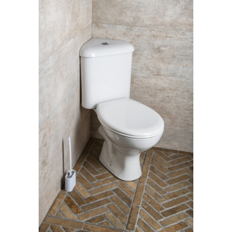 Aqualine CLIFTON rohové WC kombi, dvojtlačítko 3/6l, zadný odpad, biela FS1PK