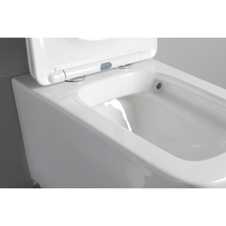 PORTO závesná WC misa, Rimless, 36x52 cm, biela PZ102WR