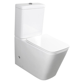 PORTO RIMLESS WC kombi, spodný/zadný odpad, biela PC102WR
