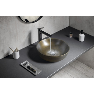 PRIORI keramické umývadlo, priemer 41,5 cm, bronz PI032