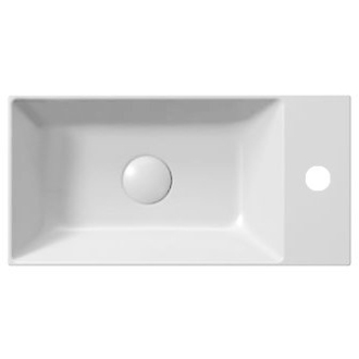 KUBE X keramické umývadlo 50x25 cm, pravé/ľavé, biela ExtraGlaze 9486111