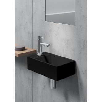 KUBE X keramické umývadlo 40x23 cm, pravé/ľavé, čierna mat 9484126