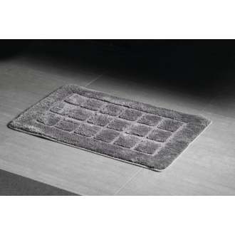 Aqualine DELHI Kúpeľňová predložka 50x80 cm s protišmykom, 100% polyester, sivá 1712300